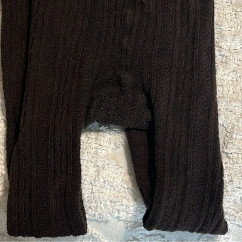 Lands End Brown Winter Cable Knit Tights